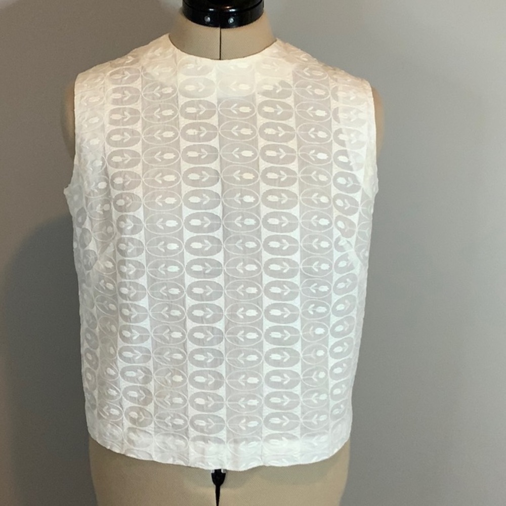 Vintage Lady Manhattan sleeveless tulip blouse - Picture 1 of 3